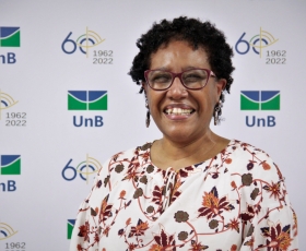 A secretária de Direitos Humanos da UnB Deborah Silva Santos. Foto: Beto Monteiro/Ascom UnB. 03/06/2022